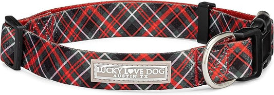 Lucky Love Dog - Adjustable Dog Collar with Easy Click Buckle for Small to Large Ones, Durable, & Comfortable for Male & Female Dogs, Pet Collar for Puppies & Adult Dogs - Heywood, XL