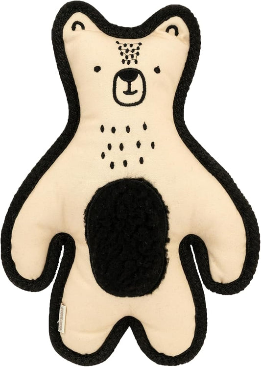 Harry Barker Durable Plush Dog Toys, Double Sided Herringbone Toy