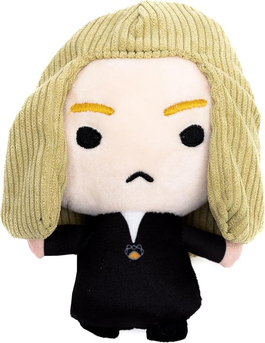 Buckle-Down The Wizarding World of Harry Potter Squeaky Plush Dog Toy for Large, Medium & Small Dogs, Lucius Malfoy Standing Charm Full Body Pose, 2.5" x 5.5"