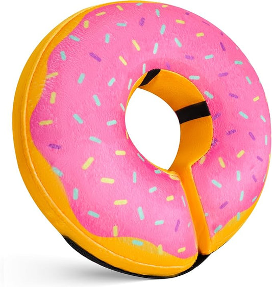 Katoggy Inflatable Cone Collar for Dogs and Cats After Surgery, Soft Adjustable Blow up Donut E-Collar for Small Medium Large Pets