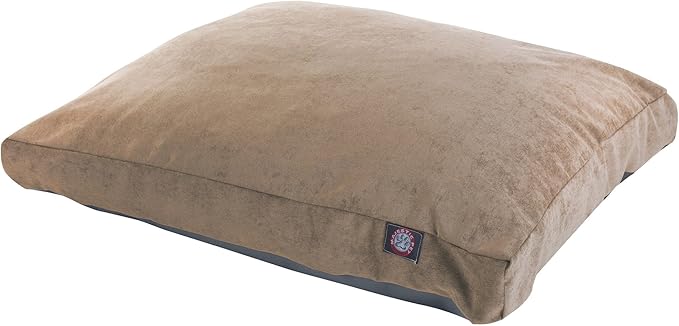 Majestic Pet Shredded Memory Foam Dog Bed Large with Removable Washable Cover – Rectangle Orthopedic Dog Bed–Durable Dog Crate Bed-Flat Dog Bed for Senior Dogs - (44x36) L - Villa - Pearl