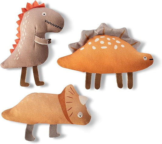 Fringe Studio "WE Came. WE Saur. Canvas Dog Toy, Mini Toy Set of 3, PetShop Collection (521018)