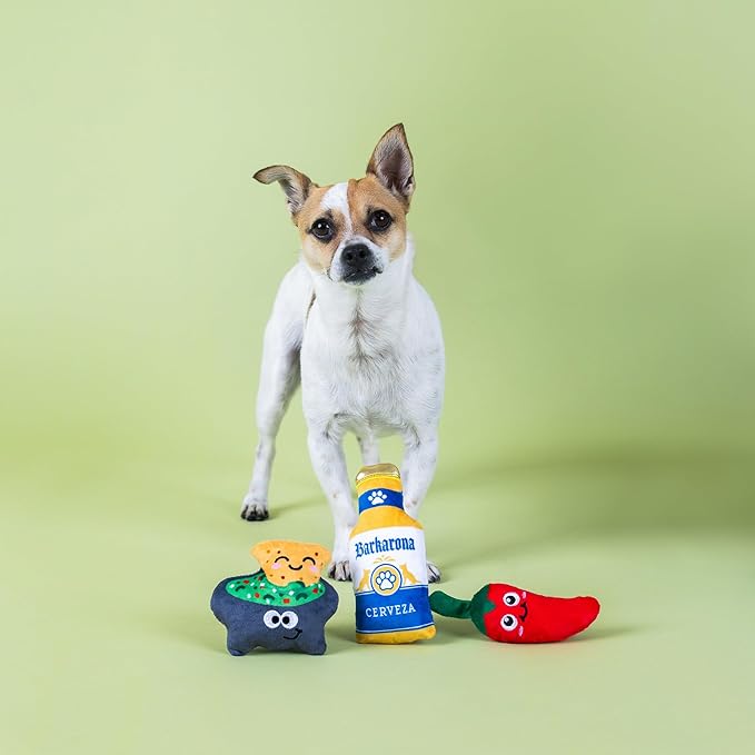 Fringe Studio "Happy Hour Pack, Set of 3, Small Plush Dog Toy Set, Pet Shop Collection (662120)
