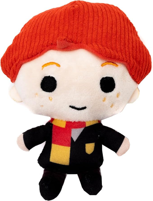 Buckle-Down The Wizarding World of Harry Potter Squeaky Plush Dog Toy for Large, Medium & Small Dogs, Ron Weasley Standing Charm Full Body Pose, 2.5" x 5.5"