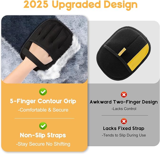 Magic Brush Pet Hair Remover, Upgrated Five-Finger Electrostatic Pet Hair Removal Gloves, Cat & Dog Hair Remover for Couch, Furniture,Clothing, Animal Fur Removal Tool, Cat Grooming Gloves-1PCS