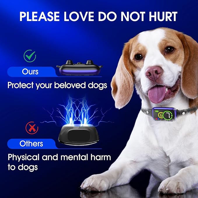 Bark Collar, Smart Dog Bark Collar, Automatic Bark Collar for Small Dogs 5-15lbs, Medium, Large Dogs, Humane Stop Anti-Barking with Beep, Vibration & 7 Adjustable Sensitivity, IP67 Berry