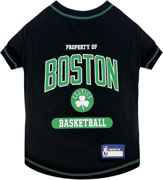 Pets First NBA Licensed Hoodies & T-shirt for Dogs & Cats, Boston Celtics, Medium