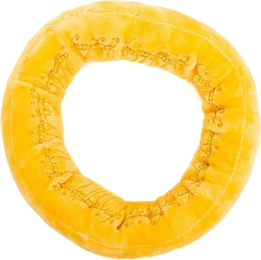 Buckle-Down The Lord of The Rings Squeaky Plush Dog Toy for Large, Medium & Small Dogs, The One Ring Golden Yellow, 2" x 7.5"