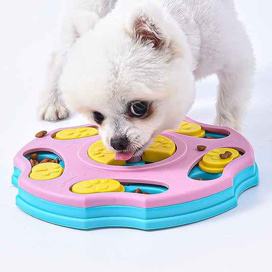 Interactive Puzzle Toy for Large, Medium, Small Smart Dogs - Enrichment and Mental Stimulation for Training - Treat Chew Gifts for Puppies & Cats