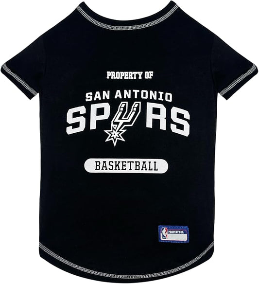 Pets First NBA Licensed Hoodies & T-shirt for Dogs & Cats, SAN Antonio Spurs, X-Small