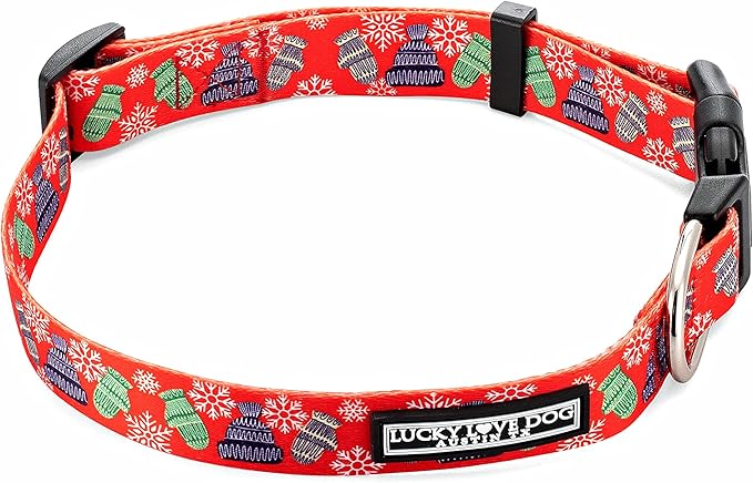 Lucky Love Dog - Adjustable Dog Collar with Easy Click Buckle for Small to Large Ones, Durable, & Comfortable for Male & Female Dogs, Pet Collar for Puppies & Adult Dogs - Chilly, XS
