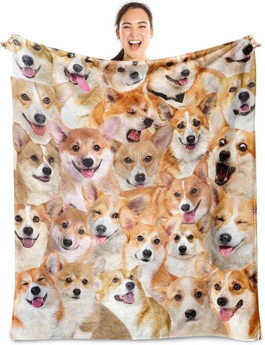 Welsh Corgi Gifts: Flannel Dog Blanket, 60"x80"