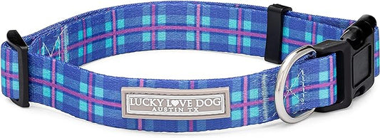 Lucky Love Dog - Adjustable Dog Collar with Easy Click Buckle for Small to Large Dogs, Durable, & Comfortable for Male & Female Dogs, Pet Collar for Puppies & Adult Ones - Scotty, Medium