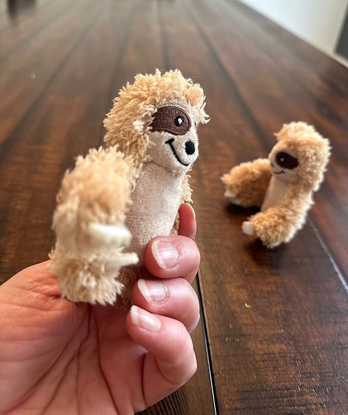 Sloth Dog Toy, Dog Squeaky Toy, Tree with Hide and Squeak Plush Toys for Dogs, Toy, Puzzle Toy for Small and Medium Size Dogs. (3 Pack: Replacement Animals, Sloth)