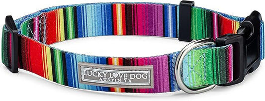 Lucky Love Dog - Adjustable Dog Collar with Easy Click Buckle for Small to Large Dogs, Durable, & Comfortable for Male & Female Dogs, Pet Collar for Puppies & Adult Ones - Nacho, Small