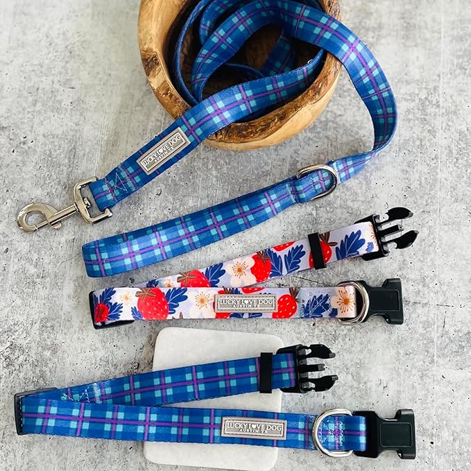 Lucky Love Dog - Adjustable Dog Collar with Easy Click Buckle for Small to Large Dogs, Durable, & Comfortable for Male & Female Dogs, Pet Collar for Puppies & Adult Ones - Scotty, Medium