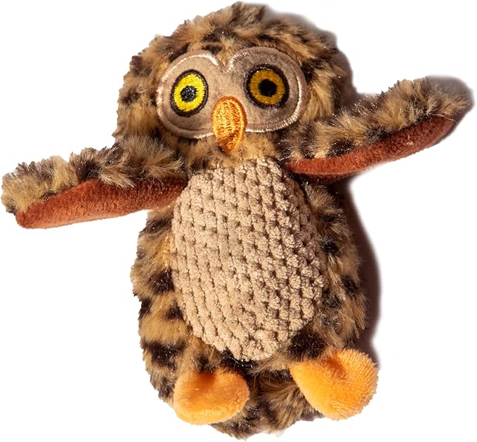 3 Pack Owl Dog Toys, Toy for Small Dogs, Plush Dog Toys with Squeaker, Multipack Puppy Toys, Toy for Small Dogs (3 Pack: Replacement Animals, Owl)