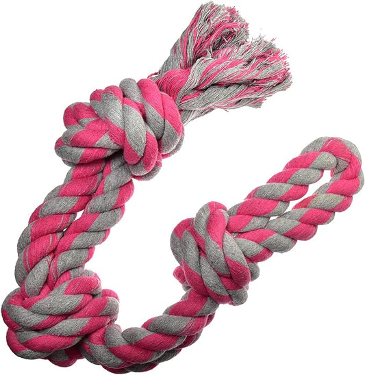 Pets&Goods Heavy Duty Rope Toy for Large & Medium Breed Dogs, Washable 100% Cotton Dog Chew Toys, Tug of War & Teeth Cleaning