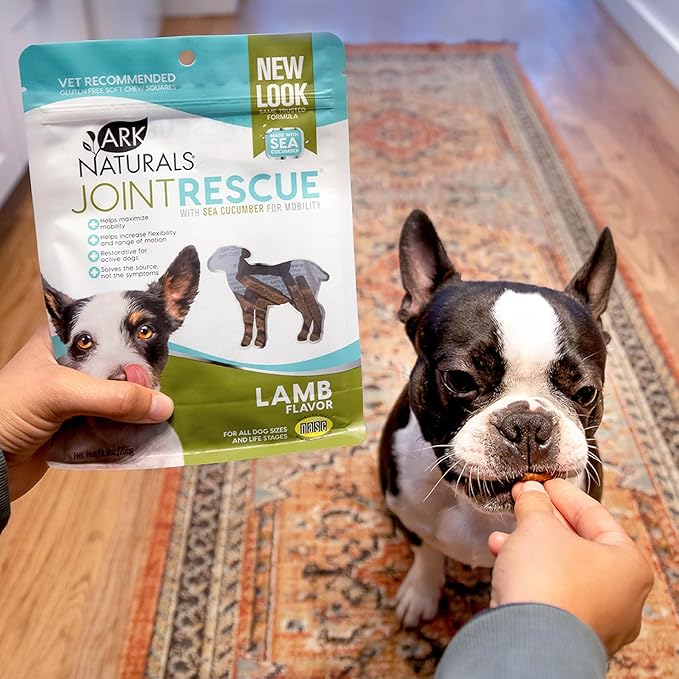 Ark Naturals Sea Mobility Joint Rescue Dog Treats, Lamb Flavor, Joint Supplement with Glucosamine & Chondroitin, 1 Pack