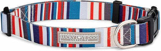 Lucky Love Dog - Adjustable Dog Collar with Easy Click Buckle for Small to Large Dogs, Durable, & Comfortable for Male & Female Dogs, Pet Collar for Puppies & Adult Ones - Linus, XS