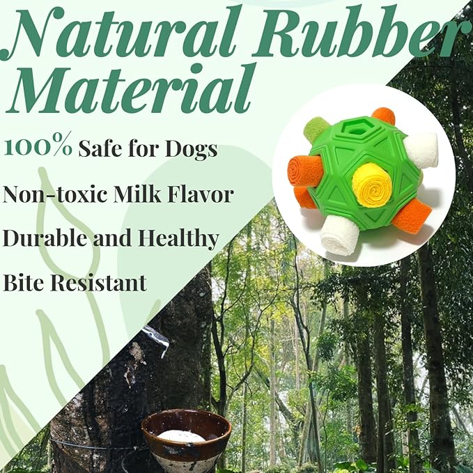 Snuffle Ball for Dog Toys Unbreakable Upgrade Ball Interactive Toy Foraging Snuffle Mat Puppy Treat Dispenser Slow Feeder Dog Puzzle Toys for Small, Medium, Large Pets (White Yellow Orange)