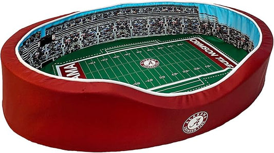 StadiumSpot Oval Dog Bed (Alabama, Small)